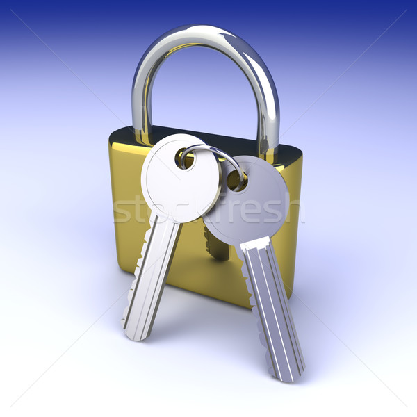 Padlock with Keys	 Stock photo © Spectral
