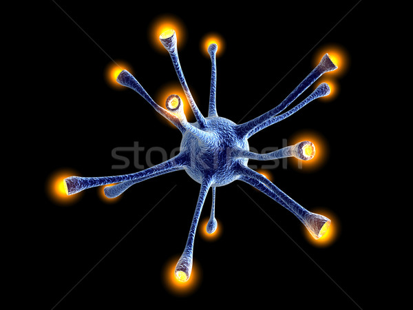 Komórek 3D świadczonych ilustracja zdrowia sieci Zdjęcia stock © Spectral
