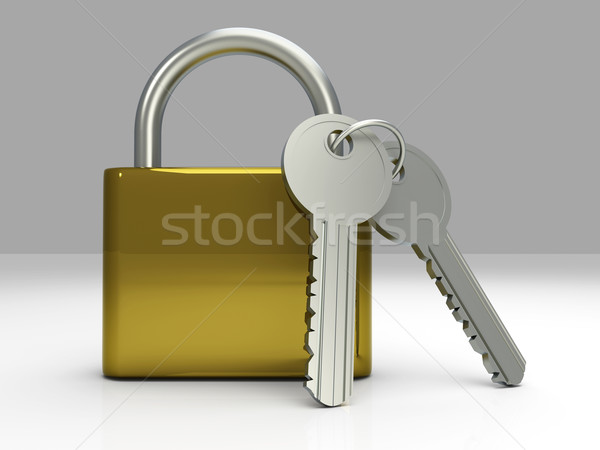 Padlock with Keys	 Stock photo © Spectral