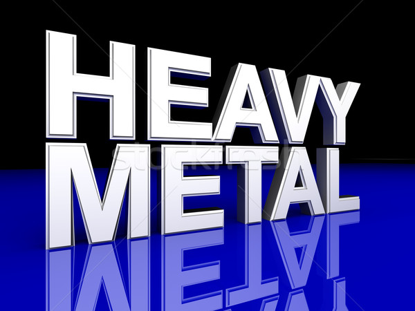 Metales pesados música símbolo 3D prestados ilustración Foto stock © Spectral