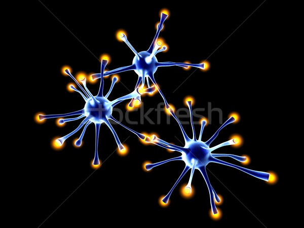 Hálózat 3D renderelt illusztráció egészség agy Stock fotó © Spectral