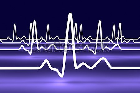 кардиограмма линия 3D оказанный иллюстрация сердцебиение Сток-фото © Spectral