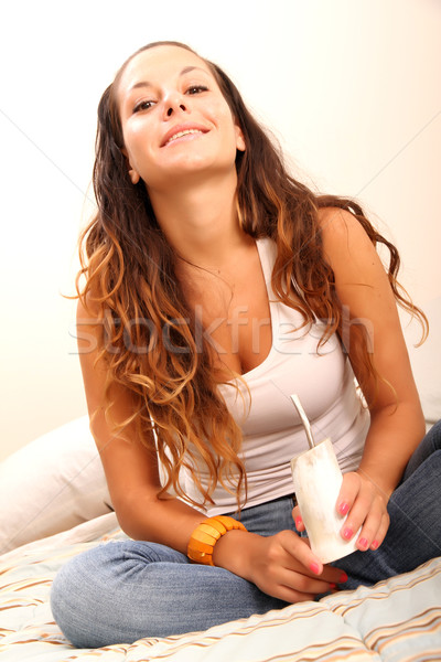 Young Girl drinking Mate	 Stock photo © Spectral