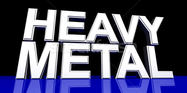Metales pesados música símbolo 3D prestados ilustración Foto stock © Spectral