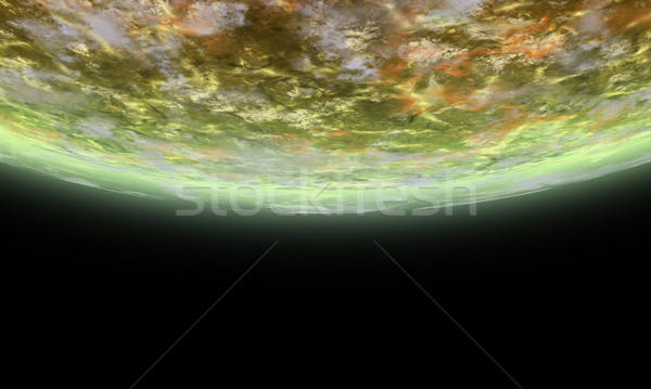 Obcych orbita 3d ilustracji świat tle zabawy Zdjęcia stock © Spectral