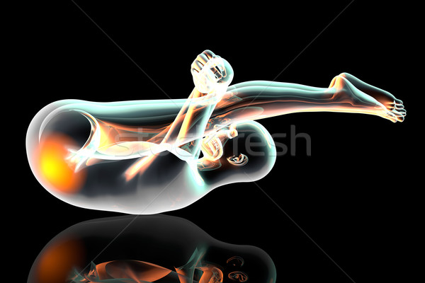 Générique pose de yoga 3d illustration sport fitness beauté [[stock_photo]] © Spectral