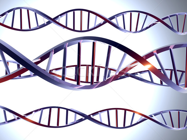 Metal ADN-ul 3D prestate dublu spirala Imagine de stoc © Spectral