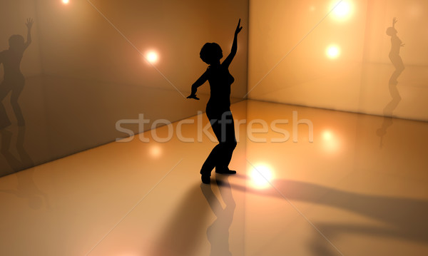 3D reso illustrazione musica dance Foto d'archivio © Spectral
