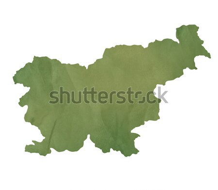 Slovenia map on green paper Stock photo © speedfighter