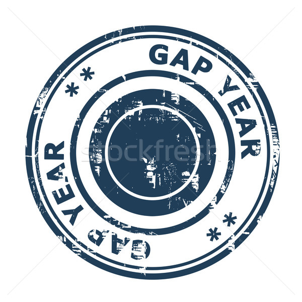 Gap year vintage stamp Stock photo © speedfighter