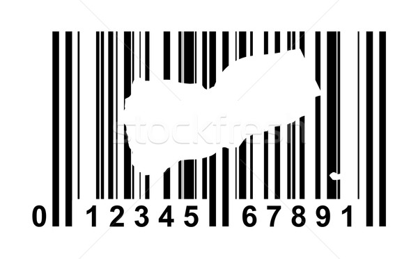 Jemen Barcode Warenkorb isoliert weiß Reise Stock foto © speedfighter