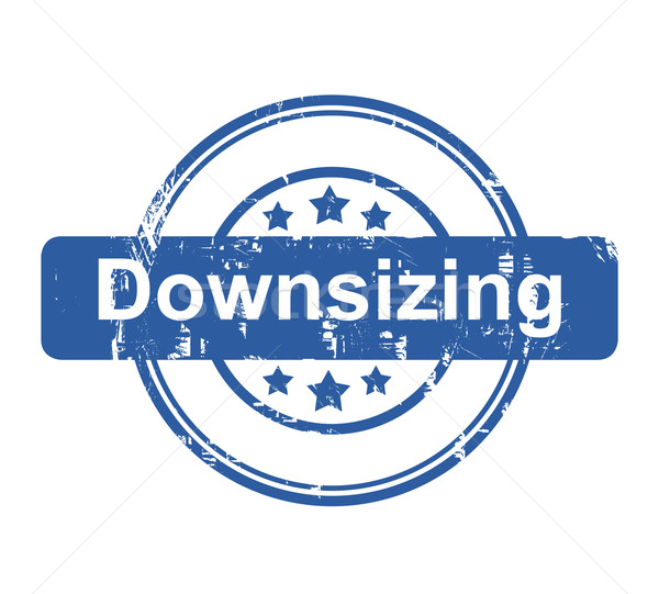 Downsizing business concept stamp Stock photo © speedfighter