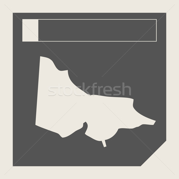 Australia Victoria map button Stock photo © speedfighter