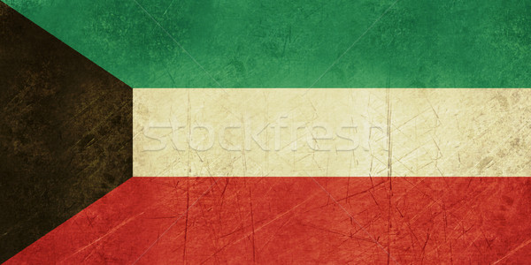 Foto stock: Grunge · Kuwait · bandera · país · oficial · colores