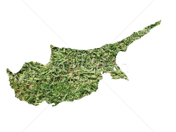 Stock foto: Zypern · Umwelt · Karte · grünen · Gras · ökologische · Natur