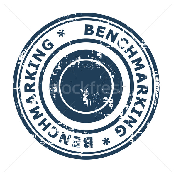 Benchmarking business concept rubber stamp Stock photo © speedfighter