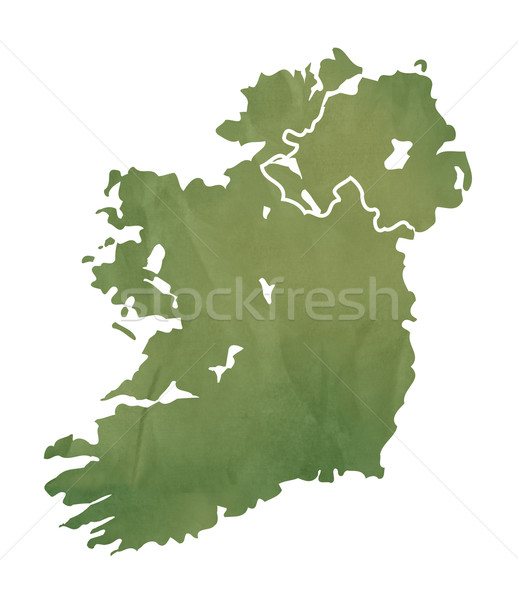 Ireland map on green paper Stock photo © speedfighter