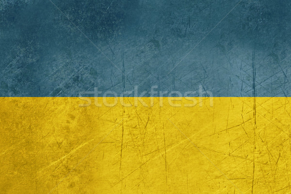 Grunge Ukraine Flagge Land offiziellen Farben Stock foto © speedfighter