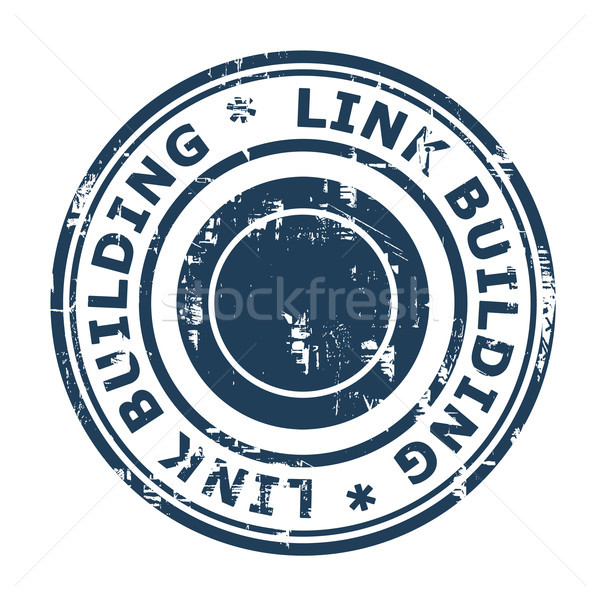Stock photo: Link Building SEO concept stamp