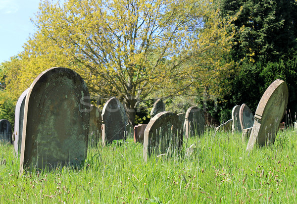 Old graves in cemetery Stock photo © speedfighter