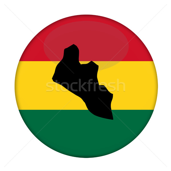 Liberia map on a Rastafarian flag button Stock photo © speedfighter