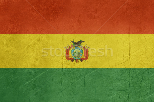 Grunge Bolivien Flagge Land offiziellen Farben Stock foto © speedfighter