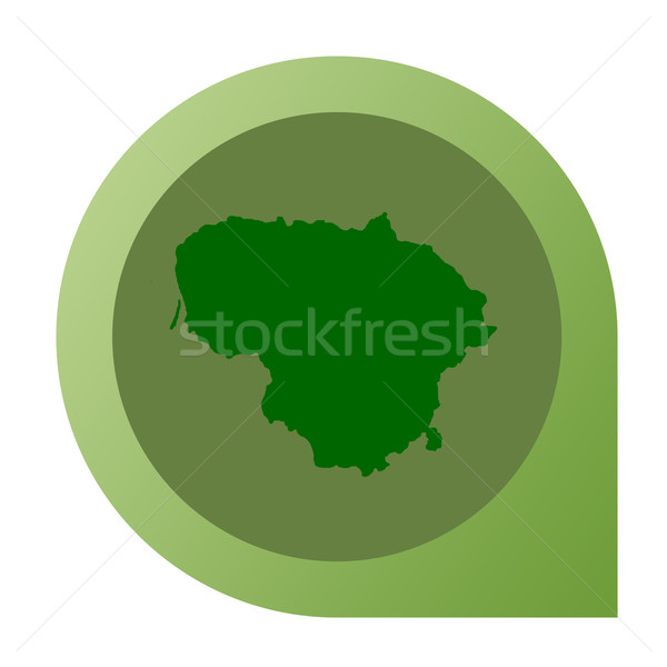 Isolated Lithuania map marker pin Stock photo © speedfighter