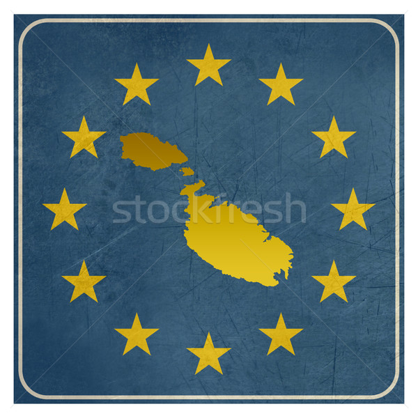 Мальта европейский знак изолированный белый звезды Сток-фото © speedfighter
