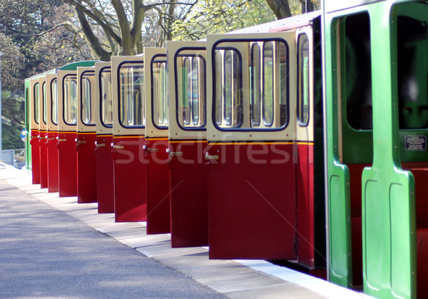 Open railway carriage doors Stock photo © speedfighter