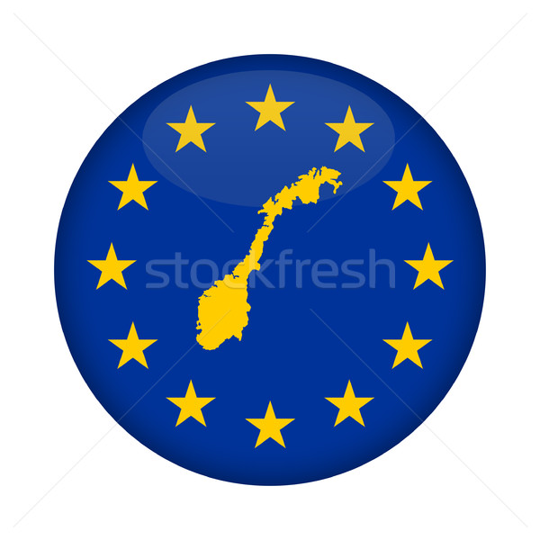Norway map European Union flag button Stock photo © speedfighter
