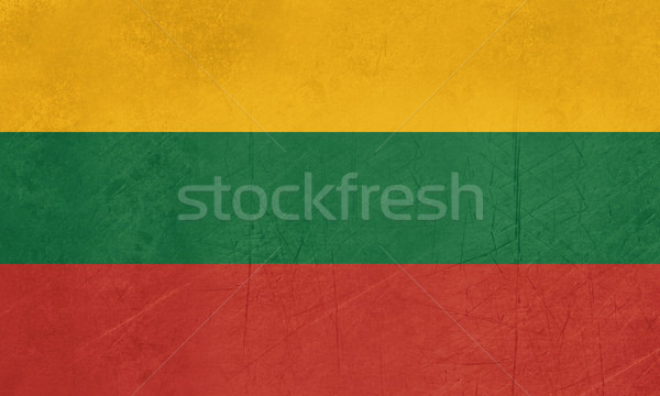 Grunge Lituania bandera país oficial colores Foto stock © speedfighter