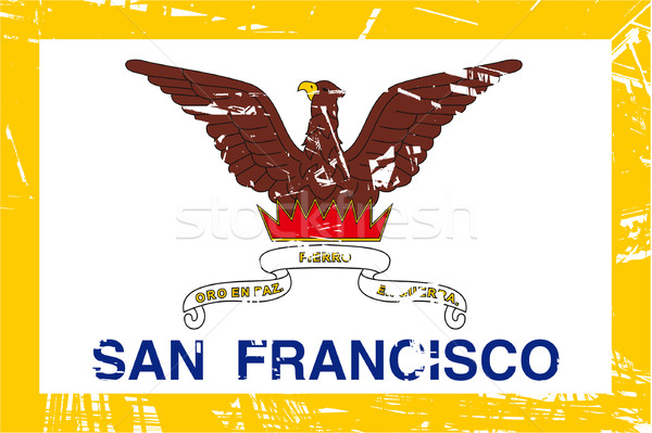 San Francisco bandera ciudad EUA sello banner Foto stock © speedfighter