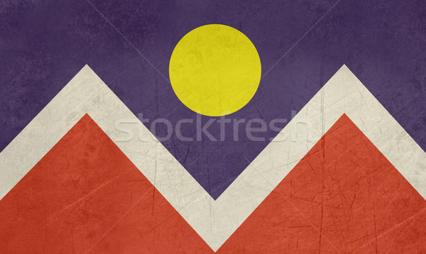 Grunge Denver city flag Stock photo © speedfighter