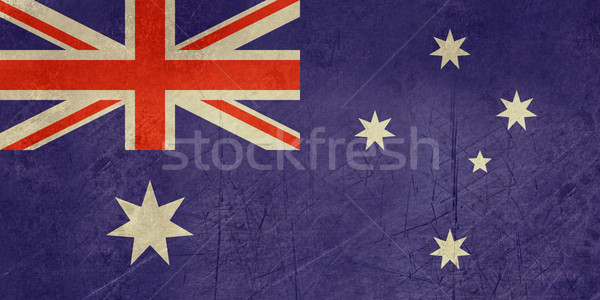 Grunge Australien Flagge Land offiziellen Farben Stock foto © speedfighter