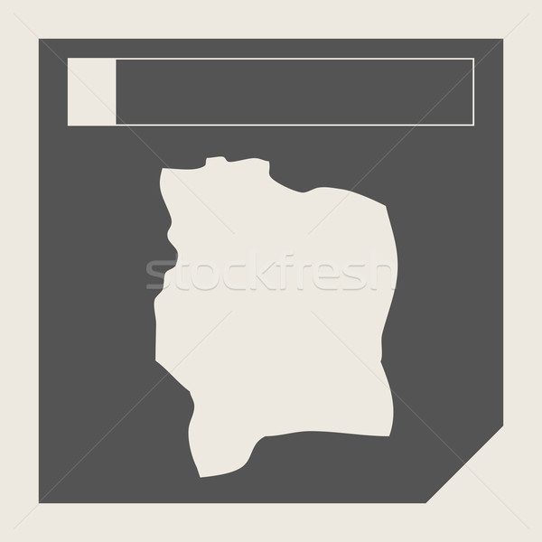 象牙海岸 地圖 鈕 響應 網頁設計 孤立 商業照片 © speedfighter