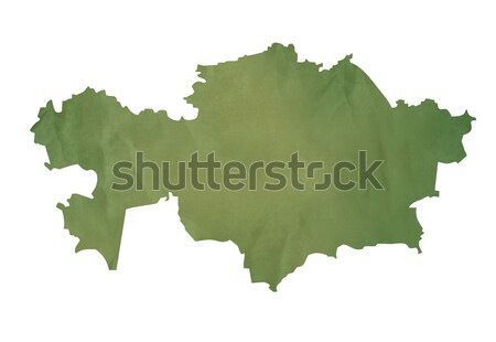 Old green map of Kazahkstan Stock photo © speedfighter