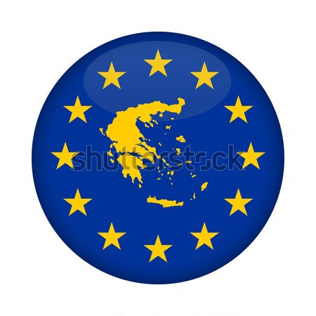 Faroe Islands map European Union flag button Stock photo © speedfighter