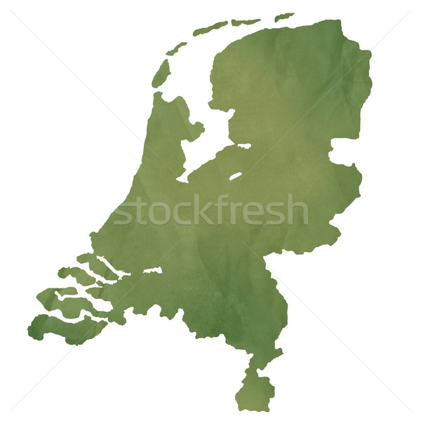 Netherlands map on green paper Stock photo © speedfighter