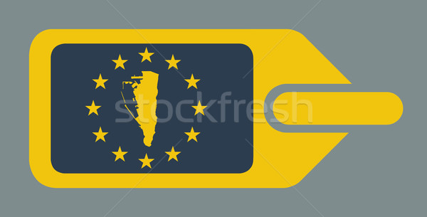 Gibraltar European luggage label Stock photo © speedfighter