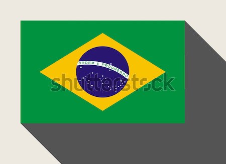 Stock photo: Brazil flag