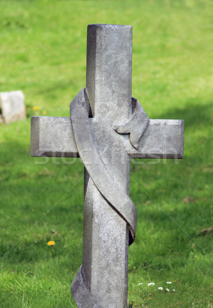 Cross in cemetery Stock photo © speedfighter