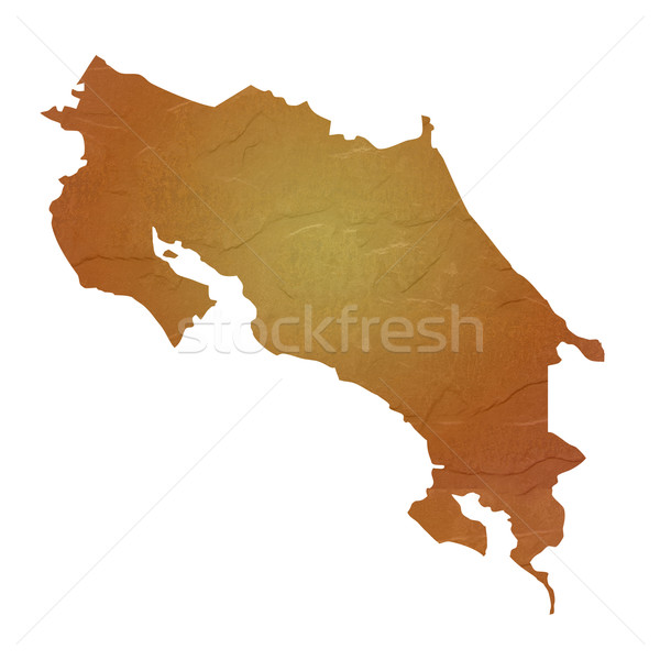 Mapa Costa Rica marrom rocha pedra Foto stock © speedfighter