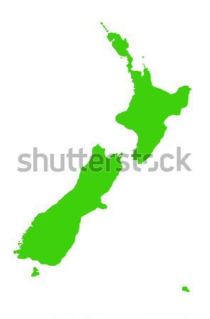 New Zealand map on green paper Stock photo © speedfighter