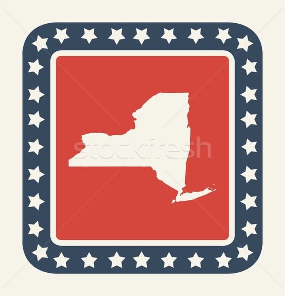 New York American state button Stock photo © speedfighter