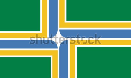 Portland city flag Stock photo © speedfighter
