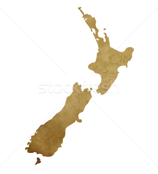 Гранж Новая Зеландия Карта сокровищ карта сокровище стиль Сток-фото © speedfighter
