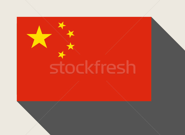 Stok fotoğraf: Çin · bayrak · web · tasarım · stil · düğme
