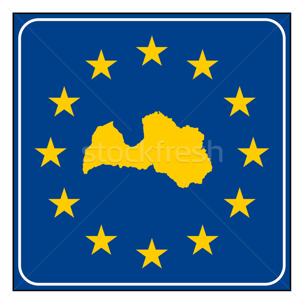 Latvia European button Stock photo © speedfighter