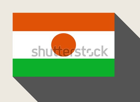 Niger bandiera web design stile pulsante Foto d'archivio © speedfighter