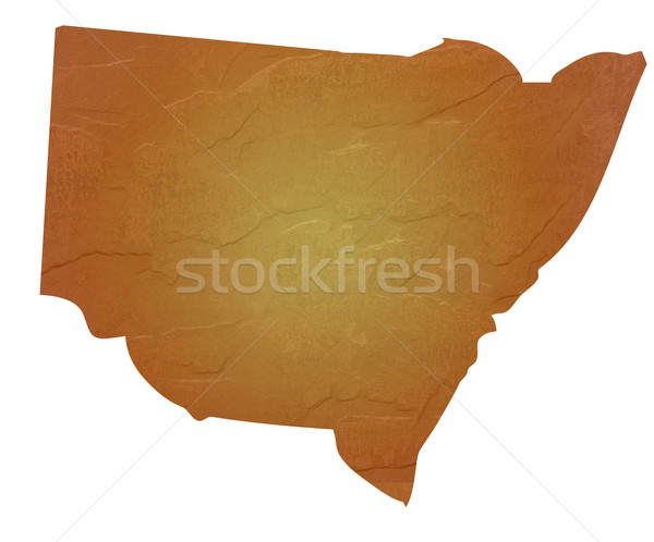 Mapa Austrália marrom rocha Foto stock © speedfighter